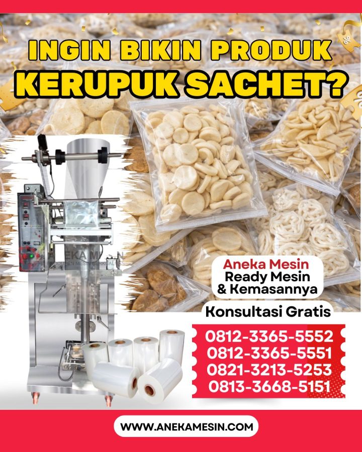 Mesin Pengemas Kerupuk Otomatis