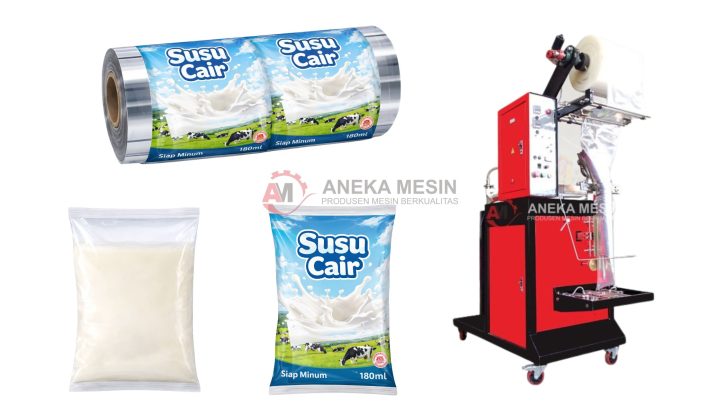 Mesin Bungkus Susu Kambing Sachet Otomatis