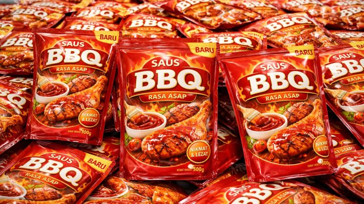 Mesin Packing Saus Standing Pouch kemasan