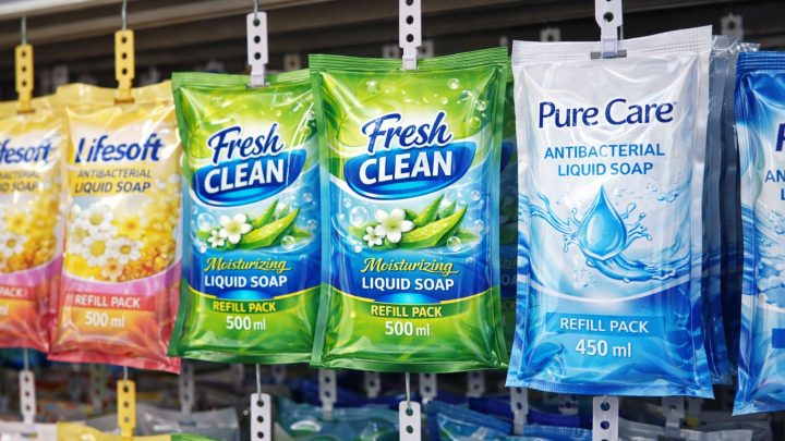 Mesin Kemasan Sabun Cair Otomatis