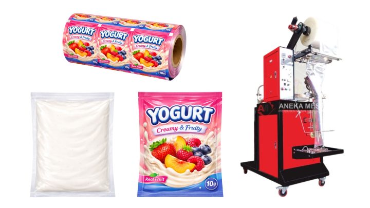 Mesin Pengemas Yougurt sachet otomatis