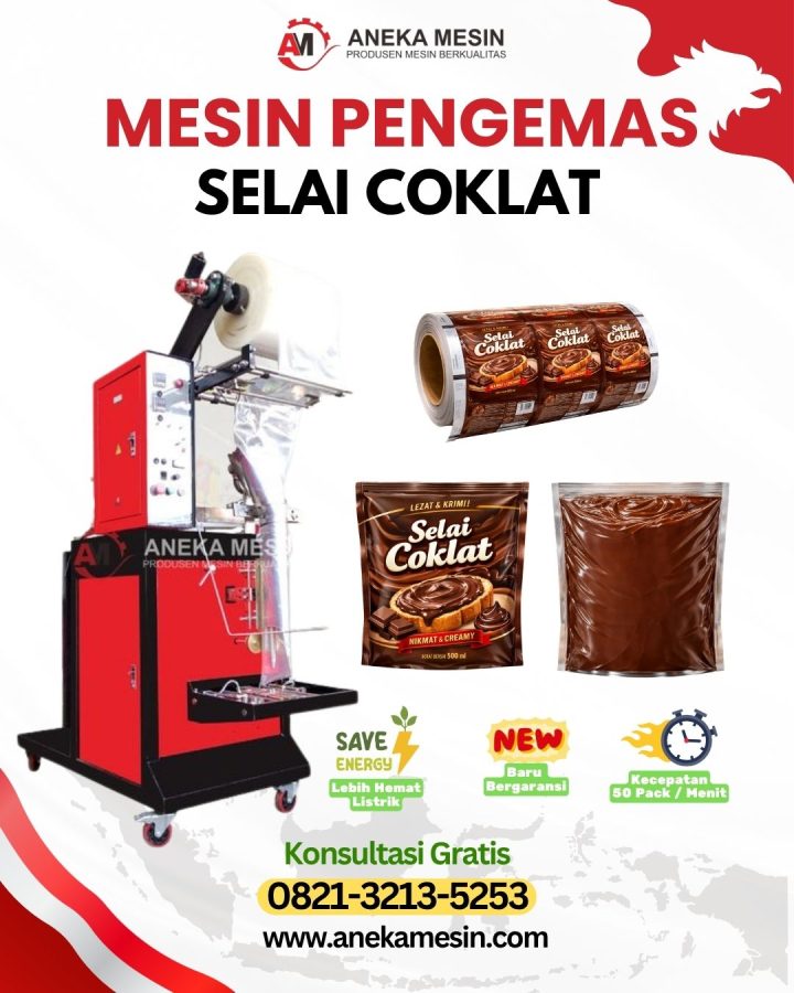 Mesin pengemas selai coklat