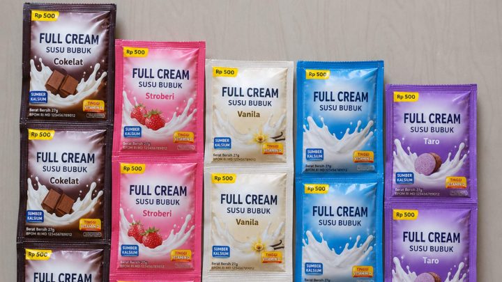 Mesin Pengemas Sachet Renteng susu bubuk