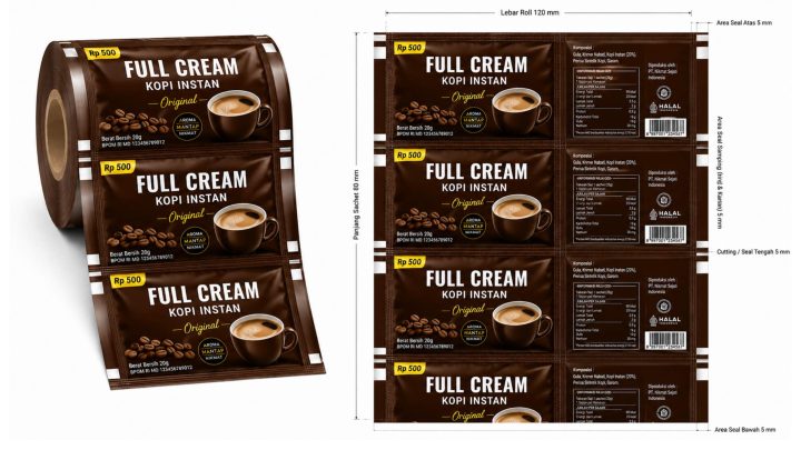 Mesin Pengemas Sachet Renteng kopi bubuk