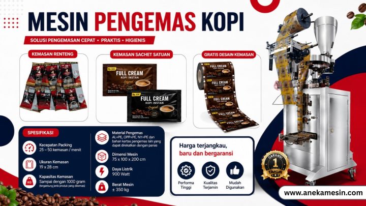 mesin pengemas kopi sachet murah 