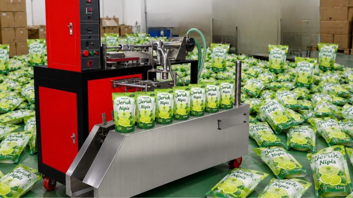 Mesin Filling Sabun Cair Otomatis Sachet
